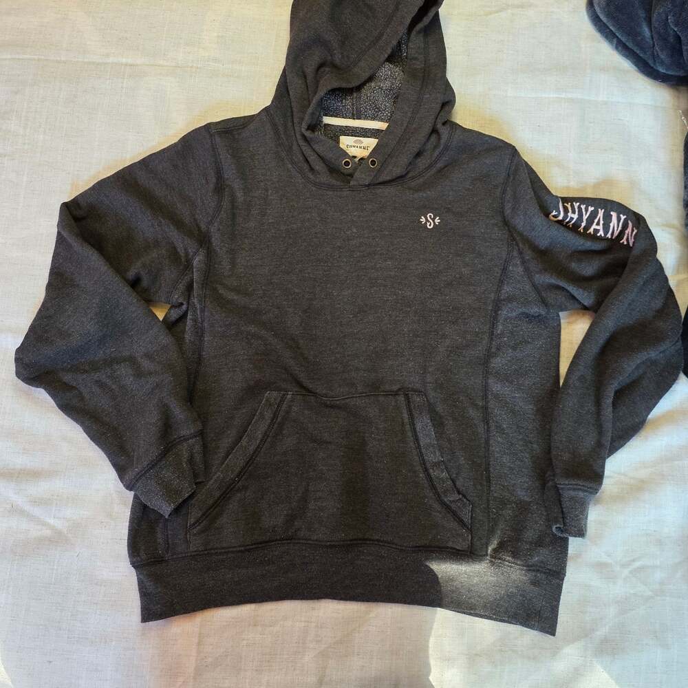 Shyanne Life Gray Hoodie with White Logo on Sleeve